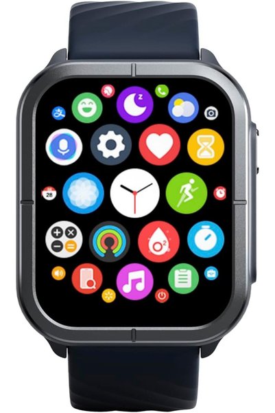 Mibro Smart Watch C3 (Black) - 1.85" HD Display, Bluetooth Calling, 10 Day Ba...