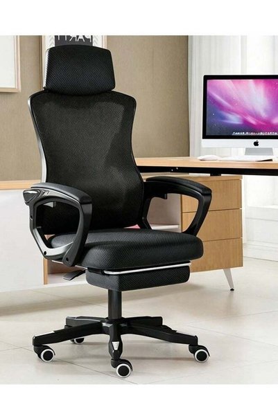 Generic Brand Ergonomic Office Chair with Retractable Footrest, 145° Reclinin...