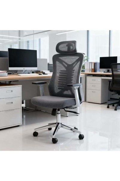 Generic Brand Ergonomic Office Chair, High‑Back Desk Chair with Adjustable He...