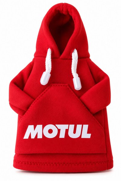 Ventoze Red Fleece Hooded Gear Shift Cover with MOTUL Logo, 25 cm, Decorative...