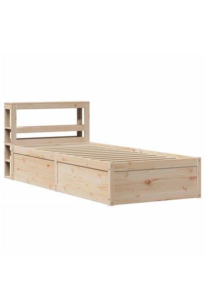 Syfax Cadru de pat cu tăblie, 90x190 cm, lemn masiv pin