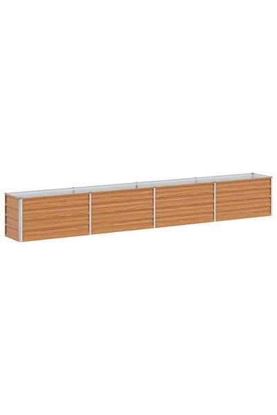 Syfax Strat înălțat de grădină Maro deschis 320 x 40 x 45 cm