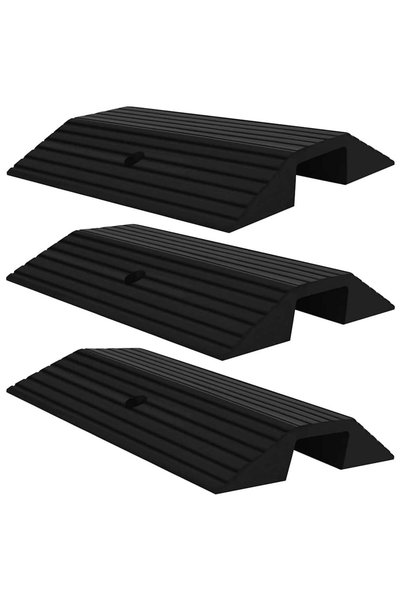 Syfax Rampe tip prag pod, 3 buc., 49x40x8 cm, cauciuc
