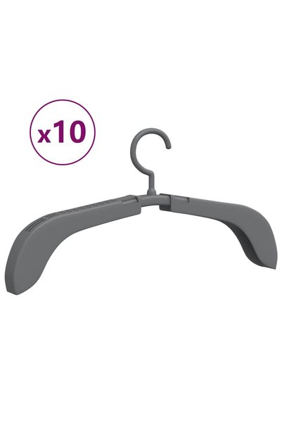 Syfax Umerașe pentru haine extensibile, 10 buc., gri