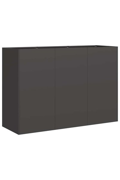 Syfax Jardinier negru 120x40x80 cm Oțel laminat la rece