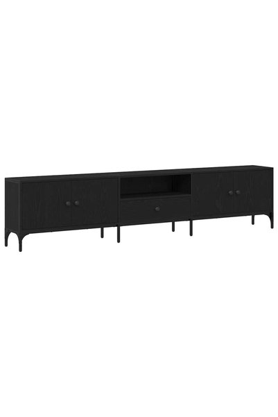 Syfax Cabinet TV 200 x 25 x 44 cm Stejar negru Lemn prelucrat