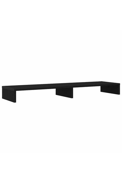 Syfax Suport monitor stejar negru 100x27x10 cm lemn prelucrat
