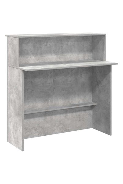 Syfax Birou de recepție Gri beton 100x50x103,5 cm Lemn prelucrat