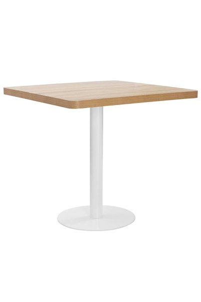 Syfax Masă de bistro, maro deschis, 80 x 80 cm, MDF