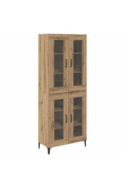 Syfax Bufet Stejar Artizanal 69,5 x 34 x 180 cm Lemn prelucrat