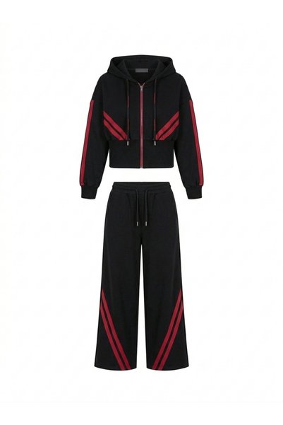 DENİKK TREND SPECIAL DESIGN 2-THREAD, CORD-FREE STRIPED DETAILED HOODED WAIST...