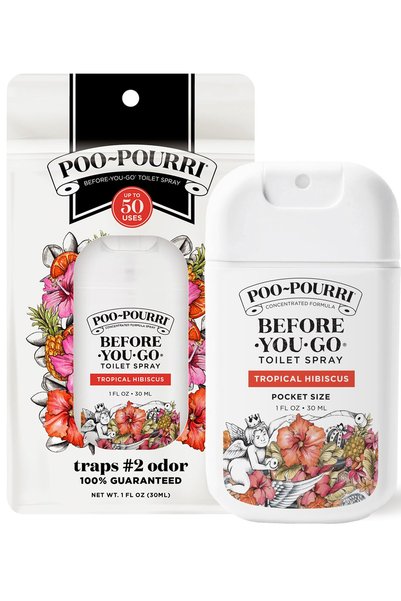 Poo-Pourri Before-You-Go Toilet Spray, Beach Bum, 1 Fl Oz Pocket Travel Size ...