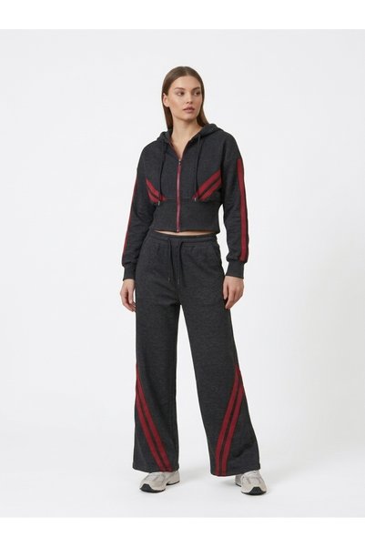 DENİKK TREND SPECIAL DESIGN 2-THREAD, CORD-FREE STRIPED DETAILED HOODED WAIST...