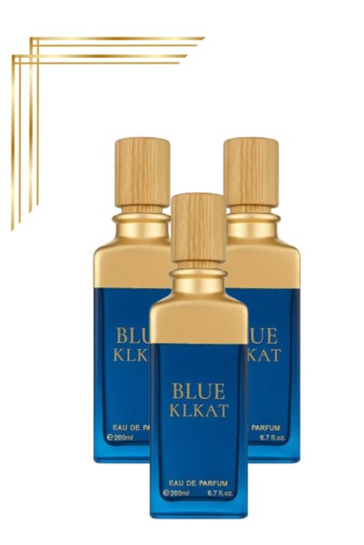 Blue 3 قطع من عطر Klkat بحجم 200 مل