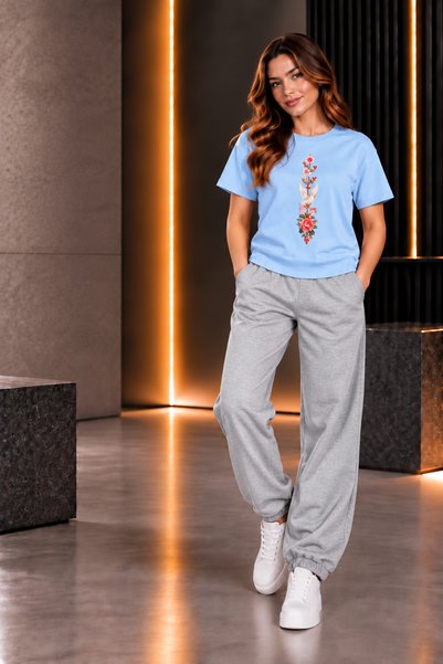clothes 33 طقم تي شيرت وبنطلون رياضي مكون من قطعتين، خفيف ومناسب لفصل الصيف، ...