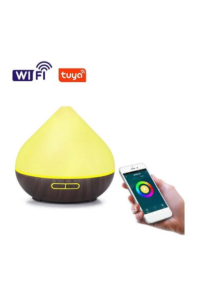 Generic Difuzor de Aromaterapie Inteligent BOT Smart B12, 400 ml, Wi-Fi și Lu...