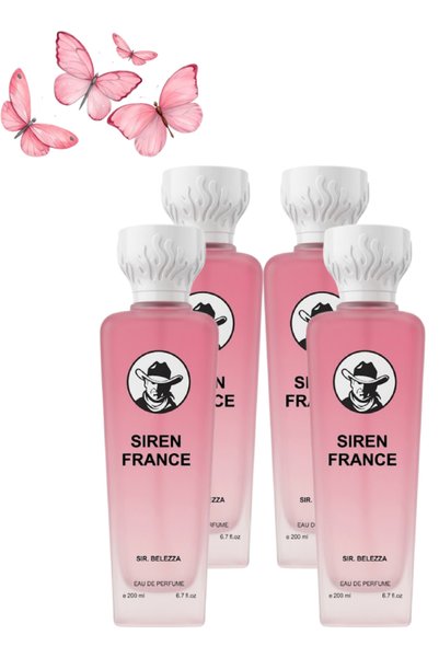 Bellezza 4 قطع Siren France Sir. Perfume 200 مل