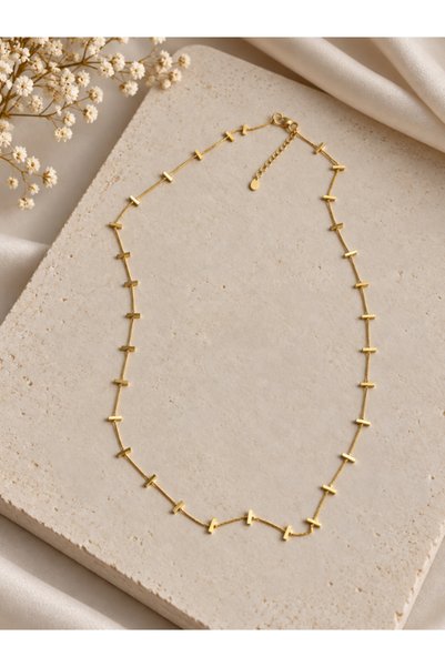 bijux by mrv Long Chain Necklace with Bars