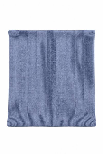 Dükkan Artı Cotton Rib Knit Scarf BLUE