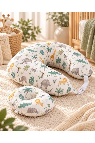 Zaprus 2-in-1 Baby Nursery Pillow Set with Head Support, Soft & Comfortable C...