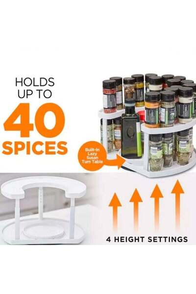Generic Suport Rotativ cu 2 Nivele pentru Recipiente Spice Spinner, Diametru ...
