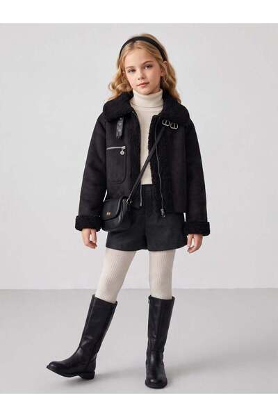 Zekids Girl's Suede Coat