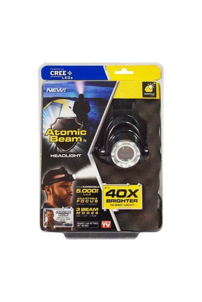 Generic CREE Atomic Beam LED челник, със зум, 3 режима на светене и корпус от...