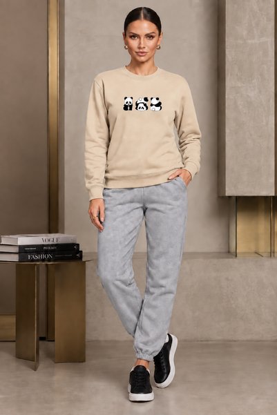 clothes 33 طقم رياضي موسمي من SIFIR YAKA مع طبعة الباندا، مكون من 3 قطع، للنس...