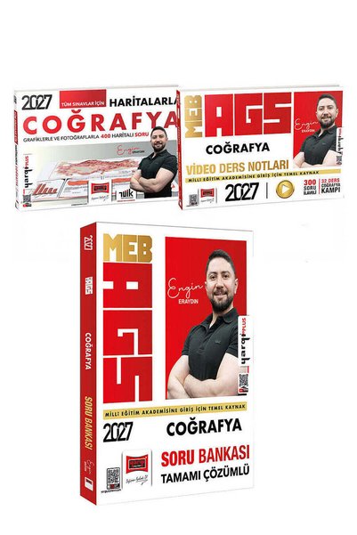 Yargı Yayınları 2026 MEB AGS Coğrafya Soru Bankası - Video Ders Notları - Har...