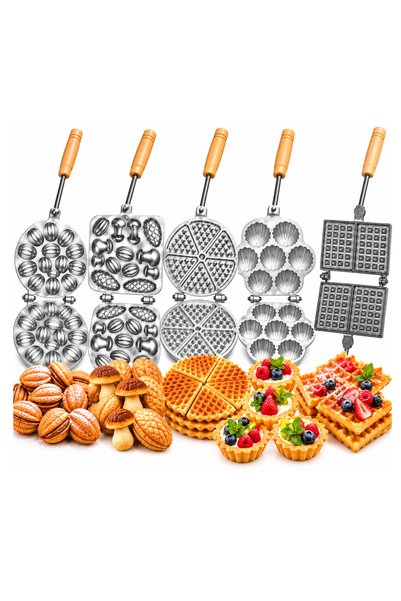 OEM "Traditional Cakes" Set – 5 Premium Molds: Nuts 16 Cavities + Mini-Tarts ...