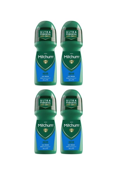 Mitchum 4x PACK Roll-on deodorant Men 48HR Ice Fresh 100ml