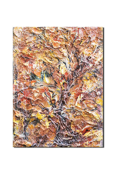 artnova Χειροποίητος πίνακας ανάγλυφου ιμπάστο, Τέλη Φθινοπώρου, 40x30εκ. Ακρ...