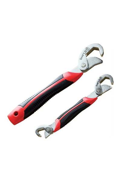 OEM Set of 2 Snap'n Grip Universal Wrenches, Red and Black, with Self-Adjusti...