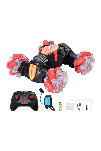 Generic Remote Control Car with Gesture Control, Lights and Music, Blue