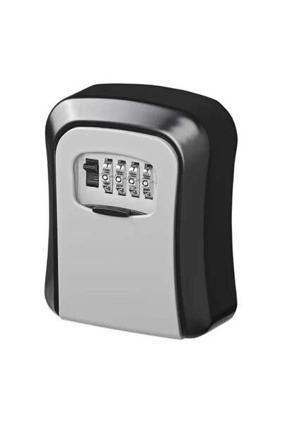 Generic Seif pentru Chei cu Cifru din 4 Cifre, din Metal, Negru sau Gri, 12 x...