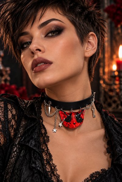 OEM Colier Choker Gotic 02614 - Artynos.ro