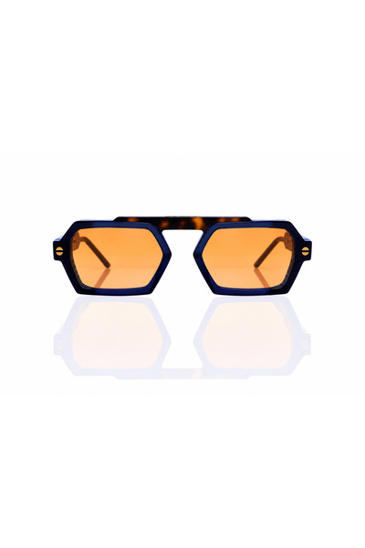 FRANCO VITAL FV ELEU BLK/BRN 52-22 Bright Orange Sun Visor
