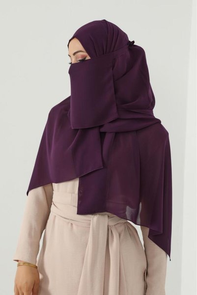 HIJAB VIP طقم طرحة ولثام ربط