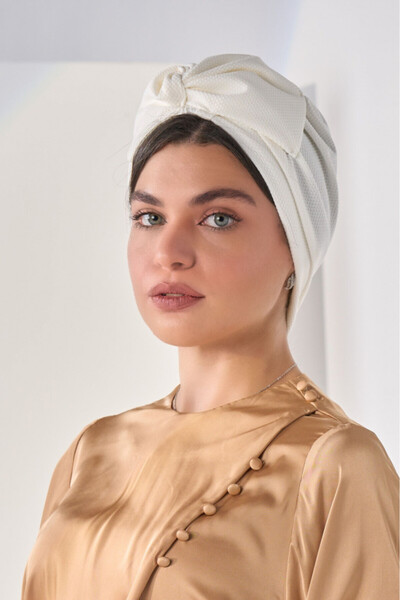 HIJAB VIP Adjustable Cotton Turban-White