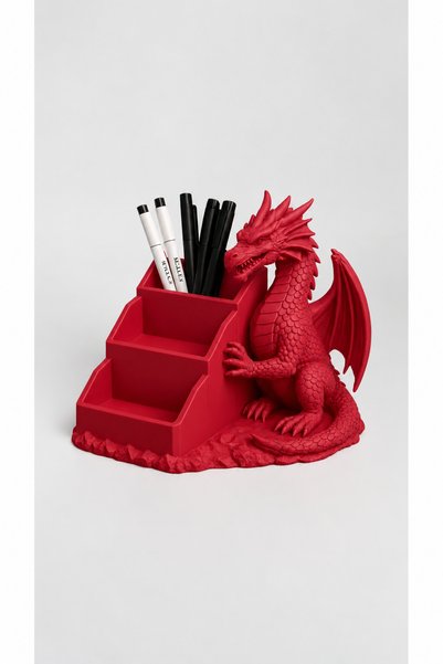 Belupa Decorative Pen Holder with Dragon Figure - Fantastic Desktop Organizer...