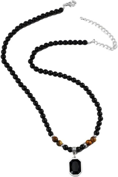 X SPRING Stainless Steel Pendant, Durable Men's Necklace with Classic Design,...