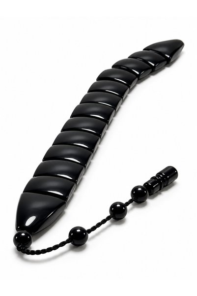 Deniz Elmasları Fish-Shaped Powdered Amber Reversible Zaza Prayer Beads—Large...