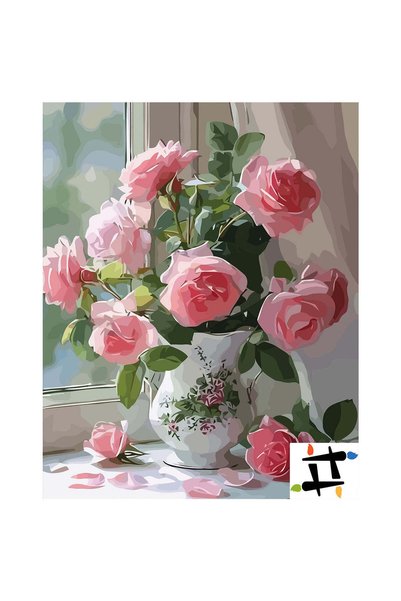 Painting-numbers Set pictura pe numere Soapte de portelan 7302, panza pe rama...