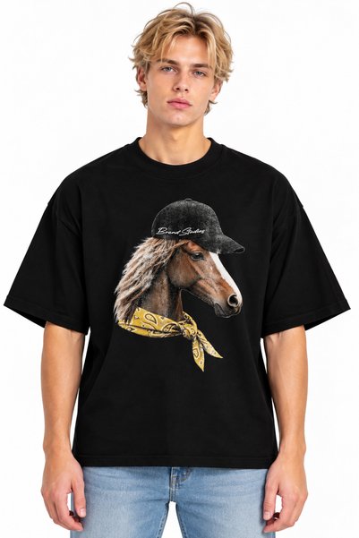 Compostela UNISEX WOMEN'S AND MEN'S HORSE HEAD HAT PATTERNED DESIGN PRINTED O...