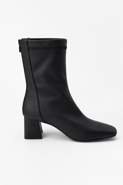 Melike Tatar Zip-Up Stretch Heeled Boots 101-8300
