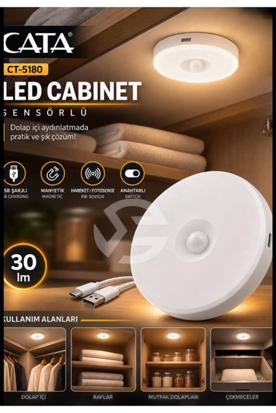 CATA 4000K SENSÖRLÜ KABLOSUZ LED KABİN (MIKTANISLI)