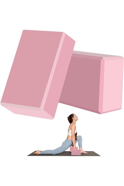 Yelajoy ALMEKAQUZ 2 Pack Yoga Blocks, Premium EVA Foam Soft Non-Slip Yoga Blo...