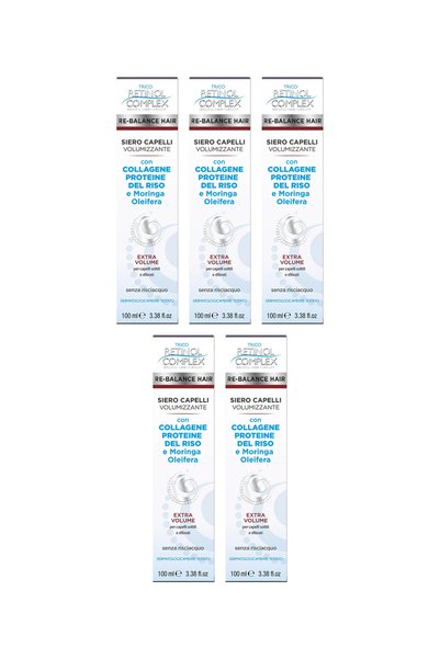 Retinol Complex 5x Опаковка обемен серум за коса с колаген, оризови протеини ...