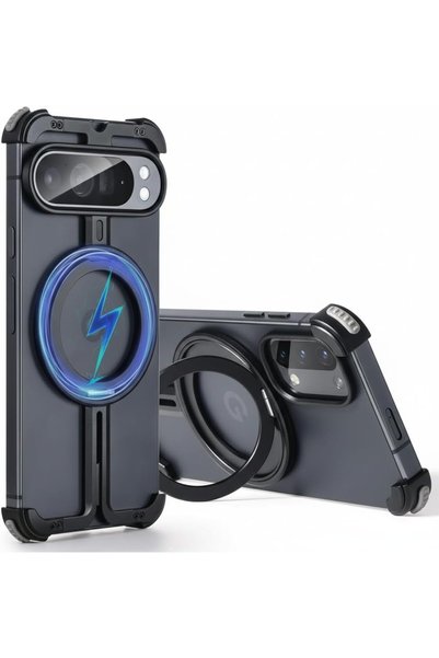 NALACAL غطاء بدون إطار لهاتف Google Pixel 9 Pro XL، غطاء واقٍ بسيط مع تقنية M...
