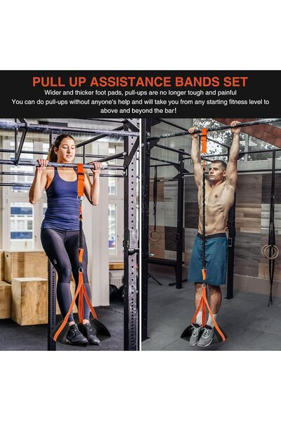JKJ&ZXZ 7PCS Pull Up Assist Bands, Heavy Duty Resistance Bands for Pull Up Ba...